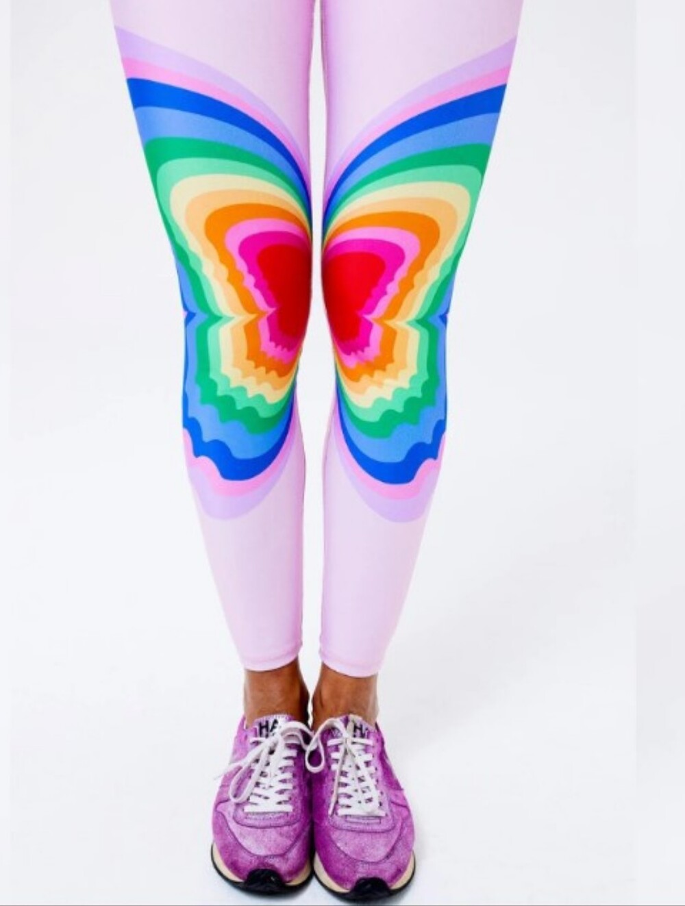 Psychedelic Rainbow Butterfly Leggings